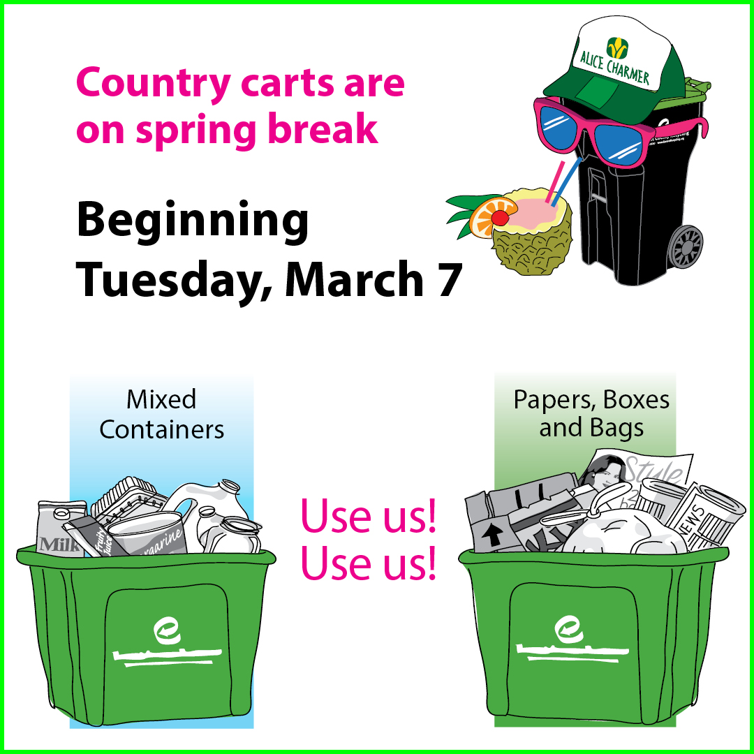 Country Carts on Spring Break Tuesday, March 7, 2023